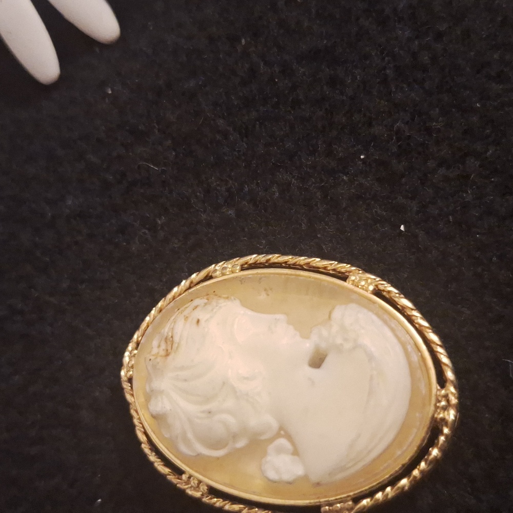 Cameo brooch pin